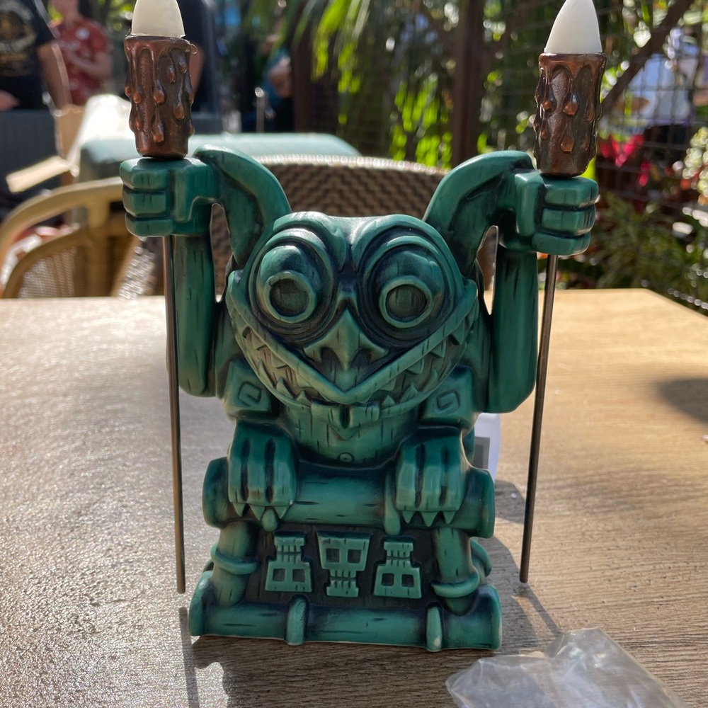 COPY - Disneyland Trader Sams gargoyle with torches tiki cup